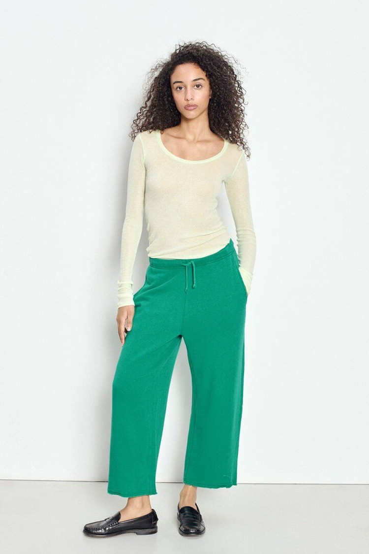 Жіночий лимонний лонгслів MASSACHUSETTS American Vintage