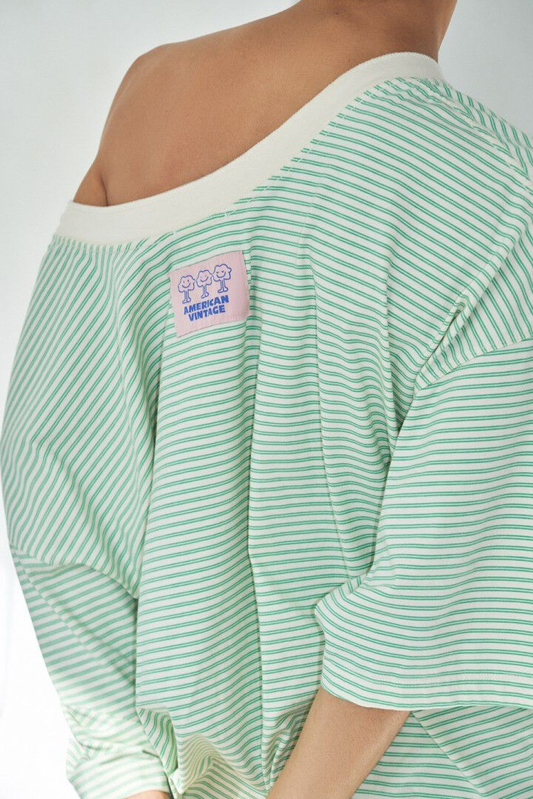 Жіноча футболка у смужку GIXY American Vintage