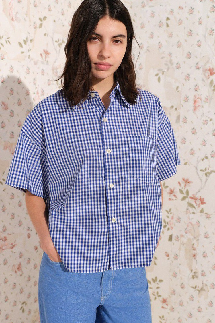 Женская рубашка в клетку EKIROW American Vintage