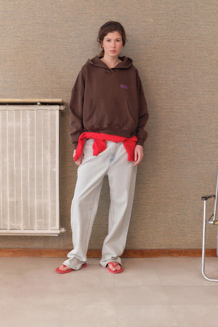 Жіноче коричневе худі PLIZZY American Vintage