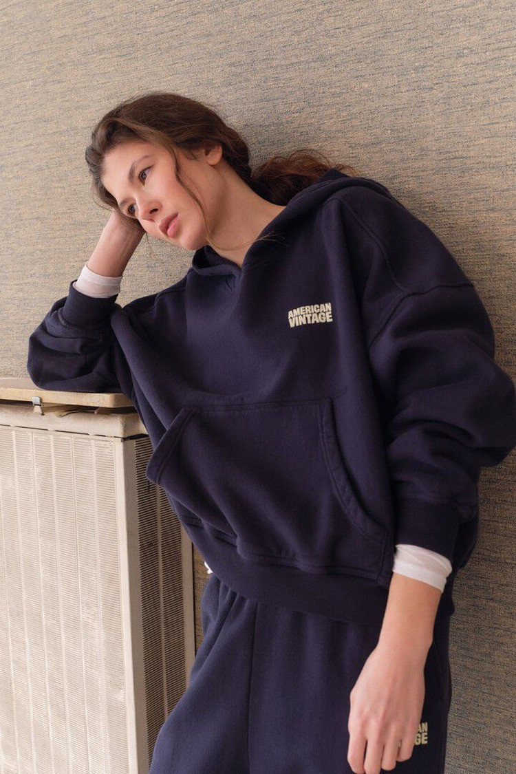 Жіноче синє худі PLIZZY American Vintage