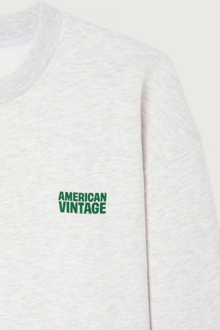 Чоловічий світло-сірий світшот American Vintage