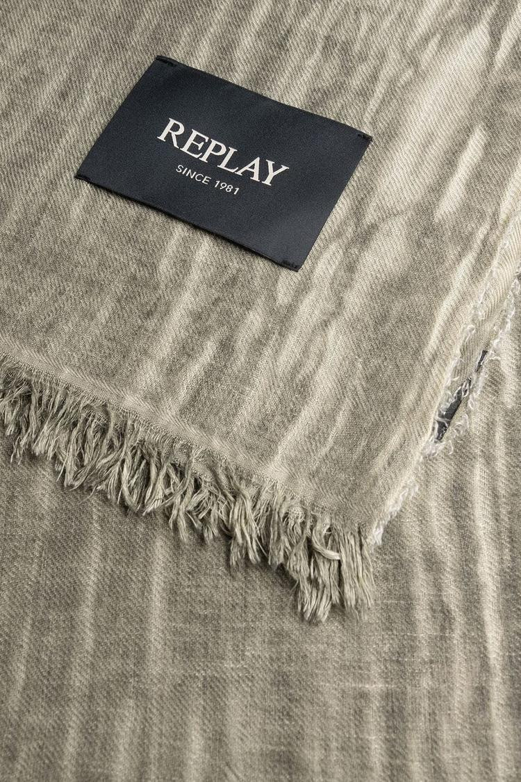 оливковий шарф Унісекс із суміші вовни-Replay